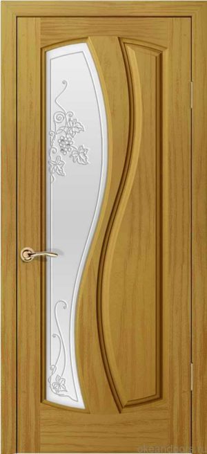 Двери Океан Шарм (ясень шервуд), стекло белое