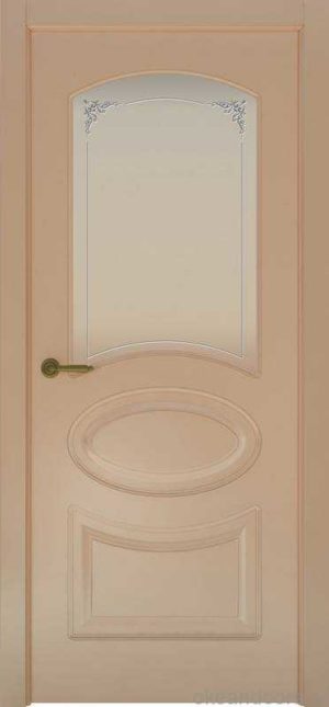 Дверь Provence 1 (капучино, стекло белое Виола)