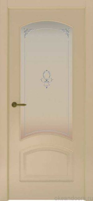 Дверь Provence 4 (слоновая кость, стекло белое Виола)